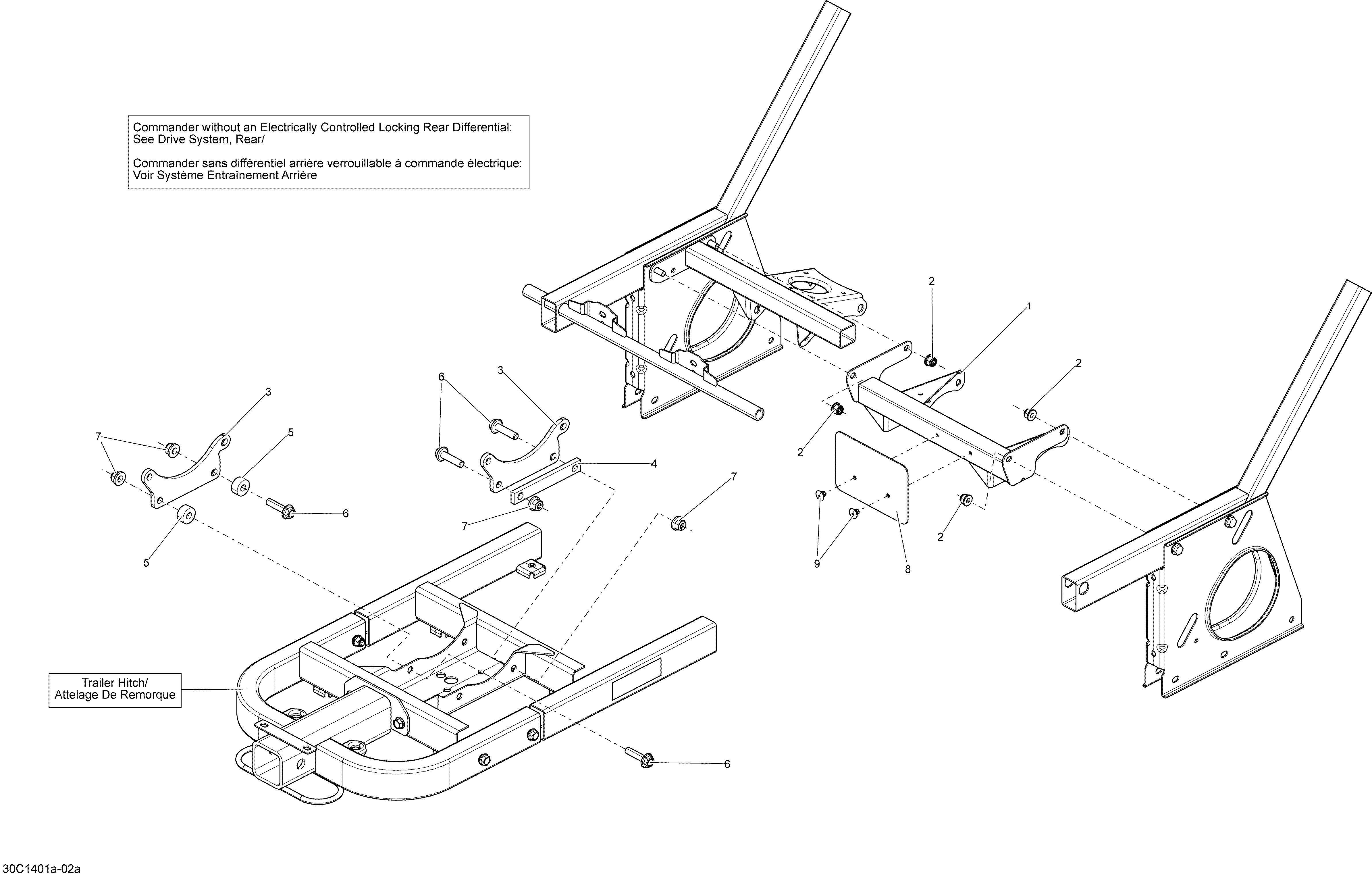 Frame - With Locking Rear Differential_30C1401a