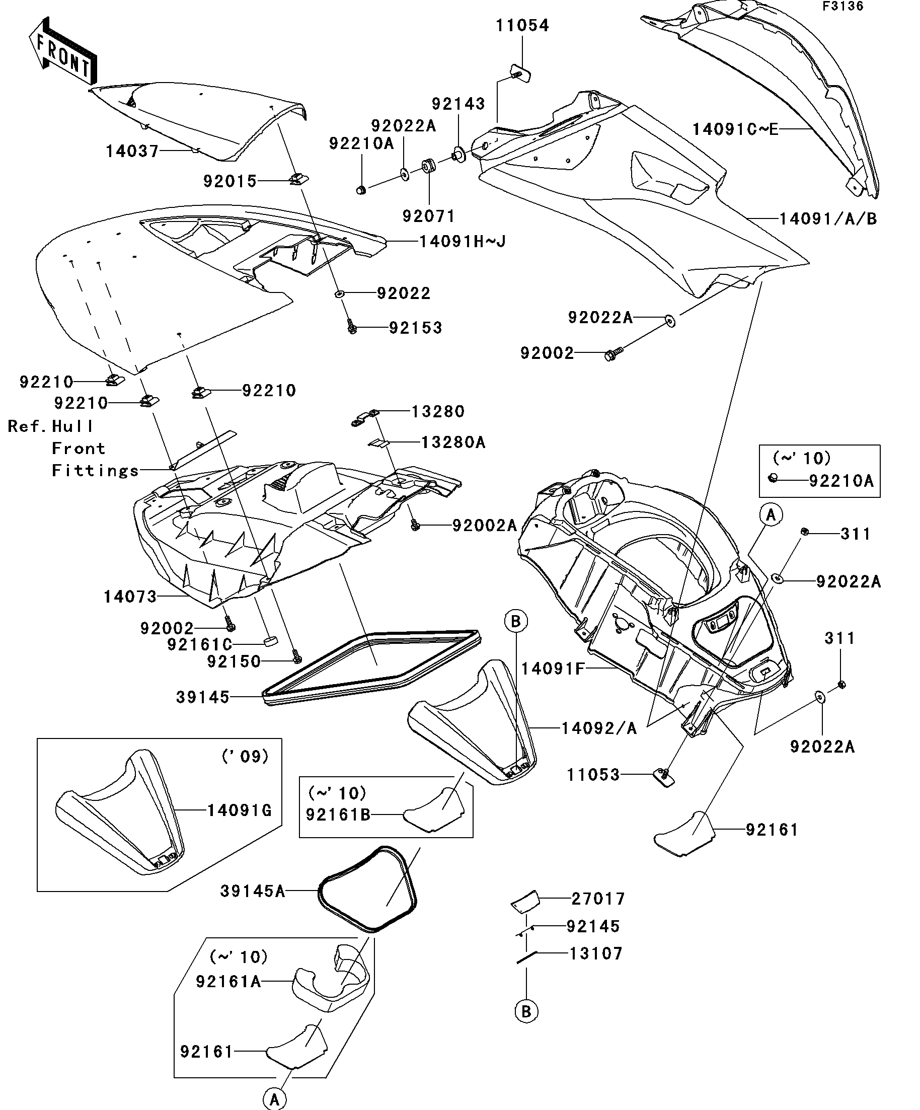 Hull Middle Fittings