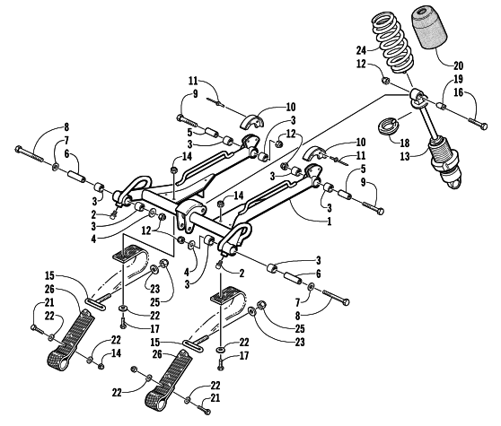 REAR SUSPENSION FRONT ARM ASSEMBLY