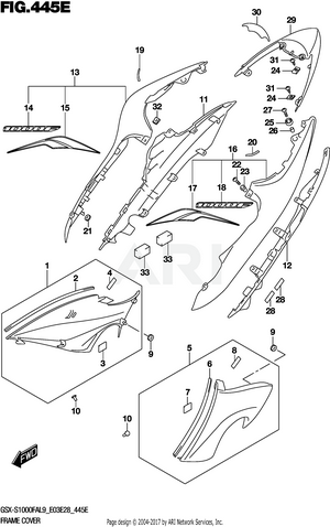 FRAME COVER (GSX-S1000FYAL9 E28)