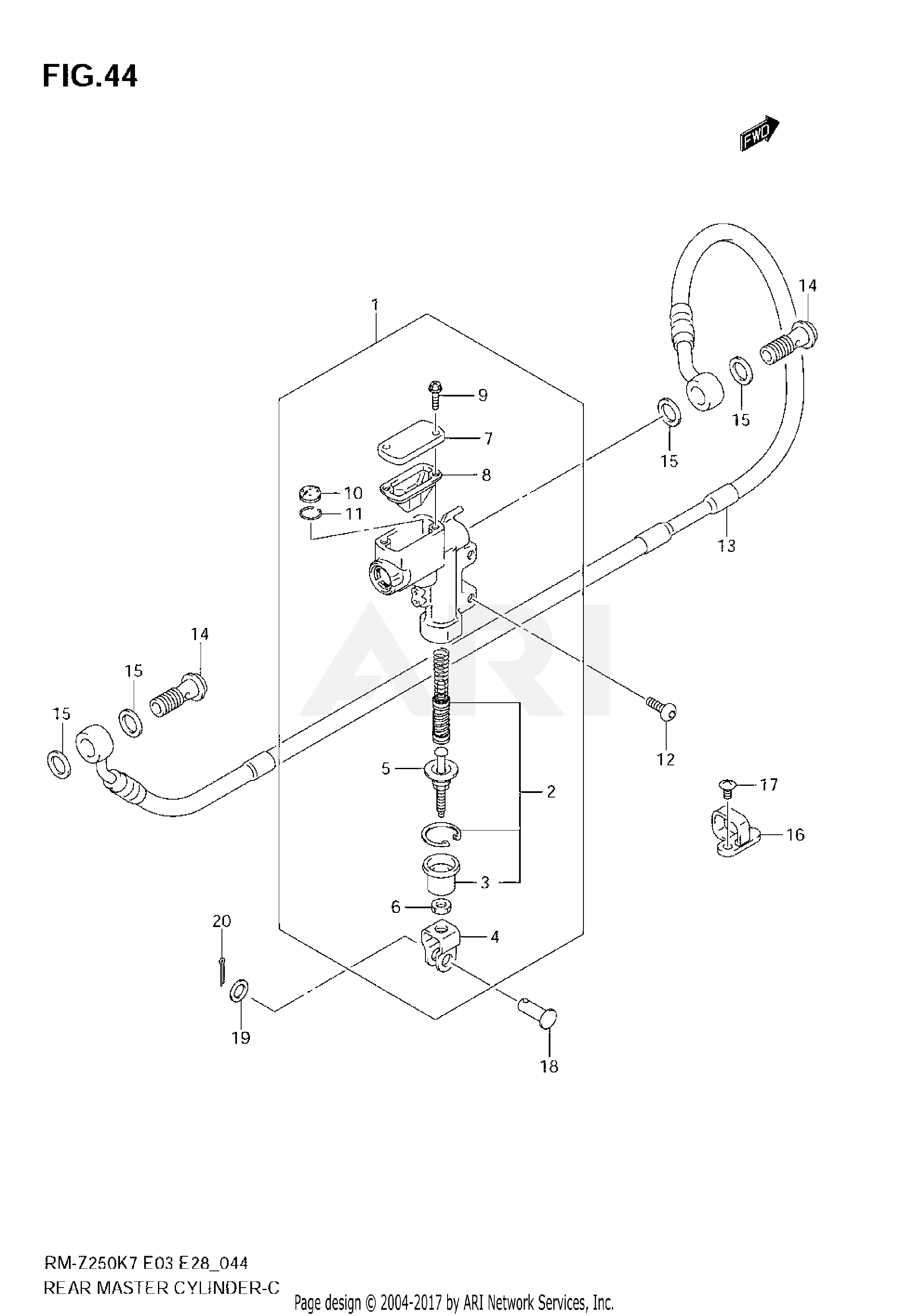 REAR MASTER CYLINDER