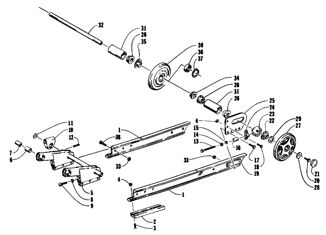 ARTICULATING SKID FRAME