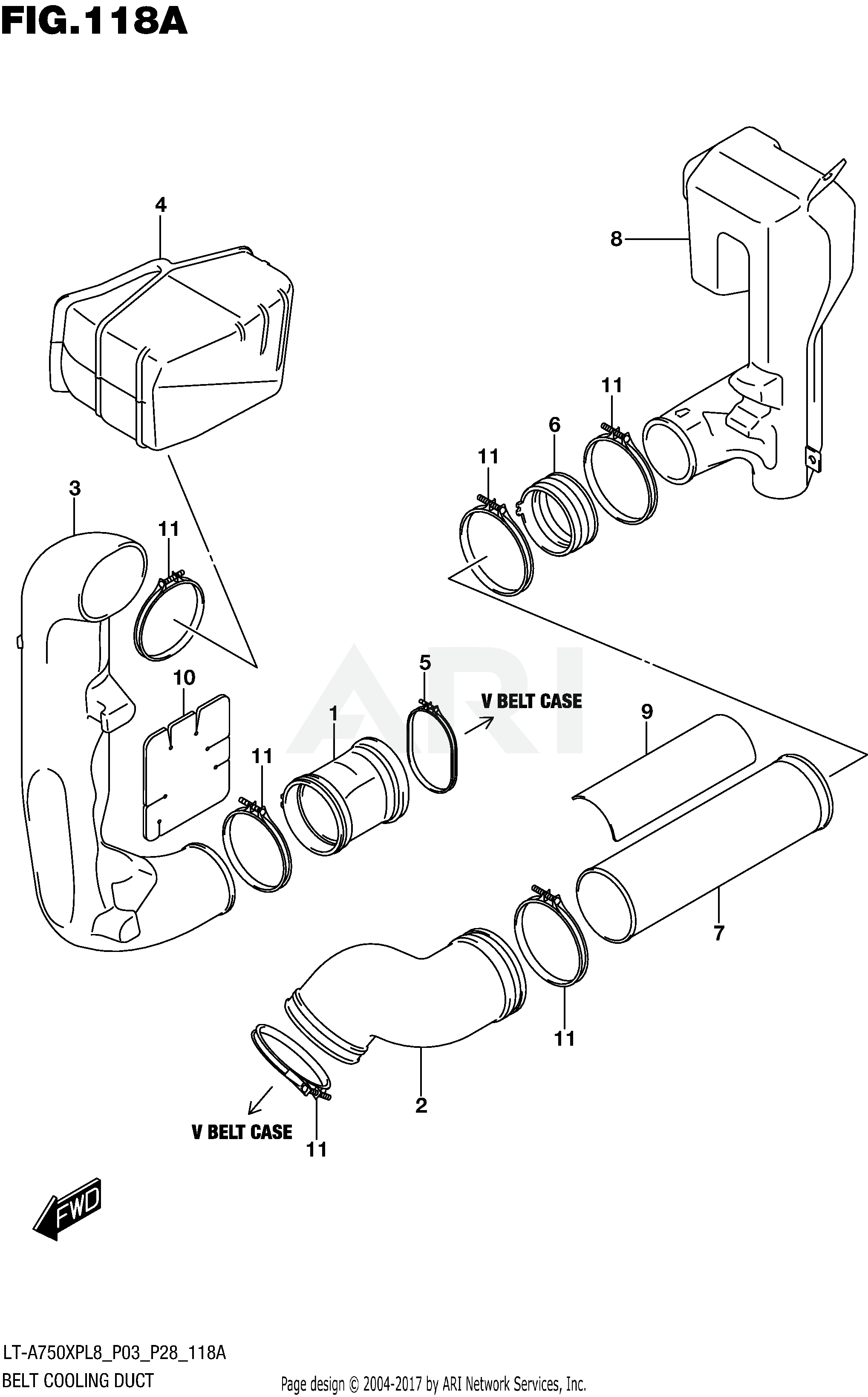 BELT COOLING DUCT