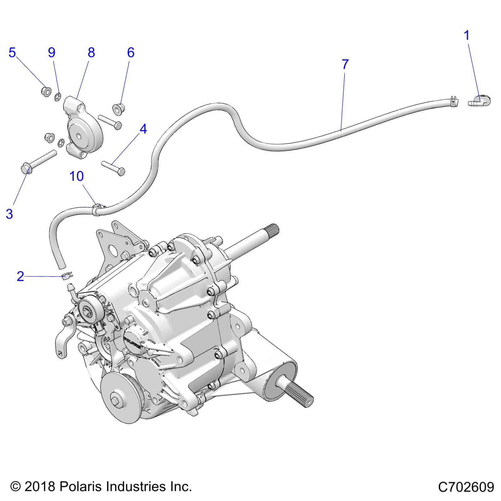 DRIVE TRAIN, MAIN GEARCASE MOUNTING- Z20CHA57K2 (C702609)