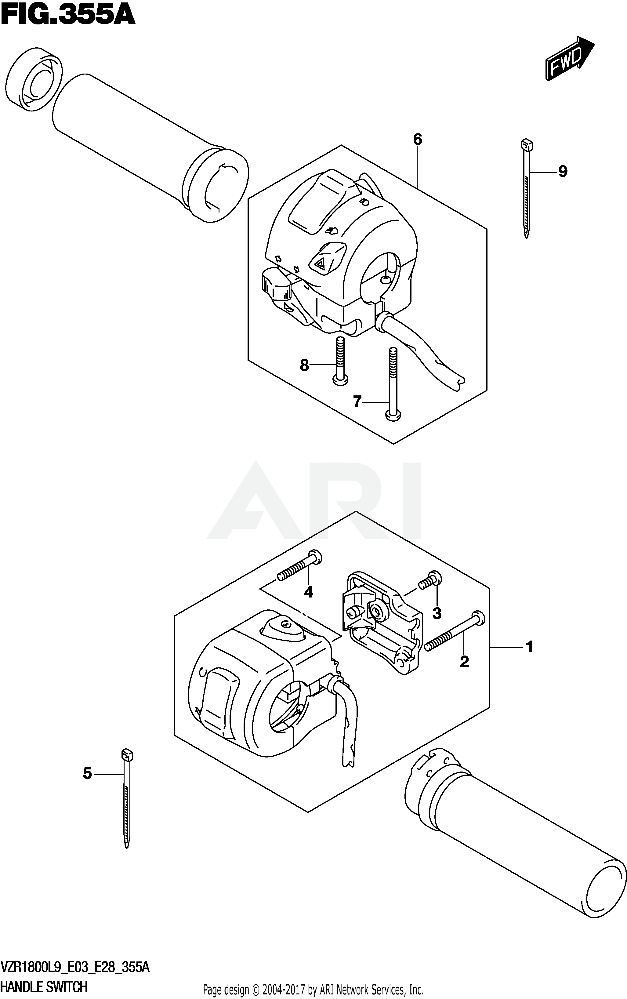 HANDLE SWITCH (VZR1800L9 E28)