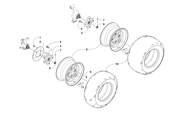 WHEEL AND TIRE ASSEMBLY