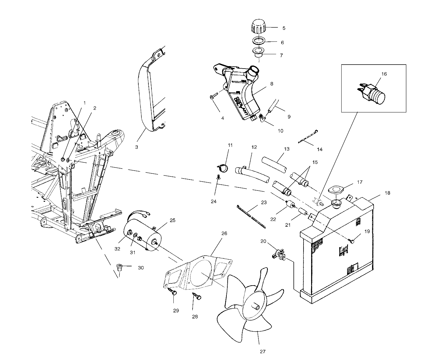 COOLING SYSTEM - A01BA50AA (4963716371A007)