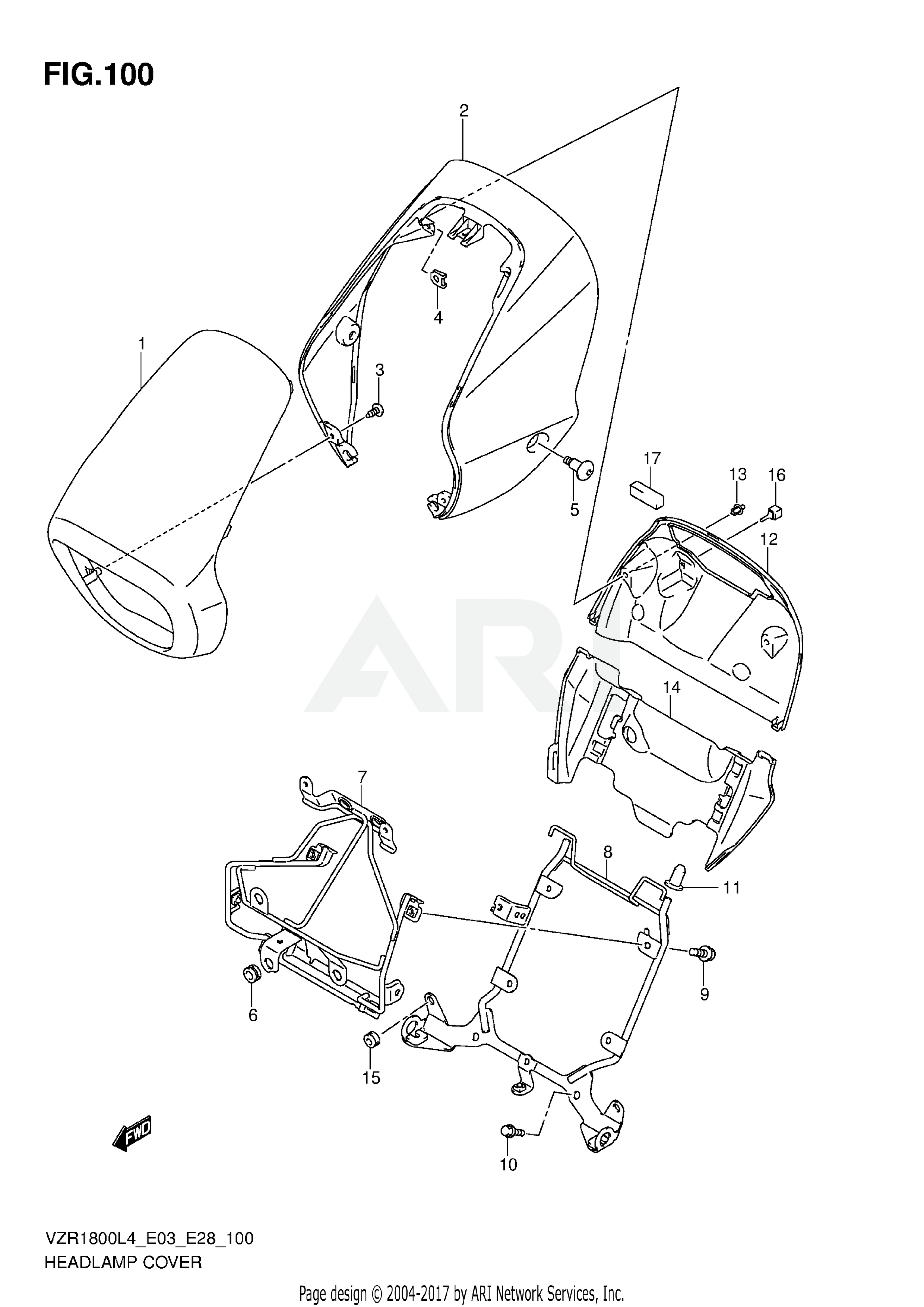 HEADLAMP COVER (VZR1800L4 E03)