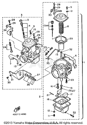 CARBURETOR XV1000L N