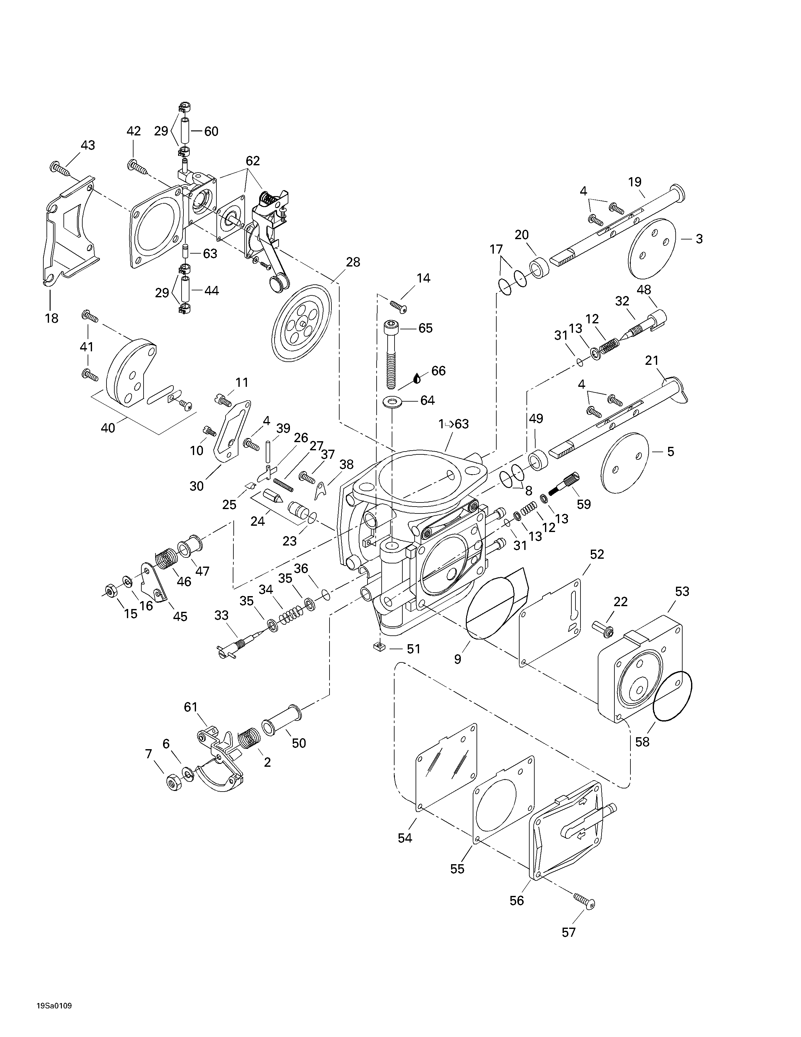 Carburetor (single, Mikuni)