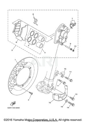 FRONT BRAKE CALIPER