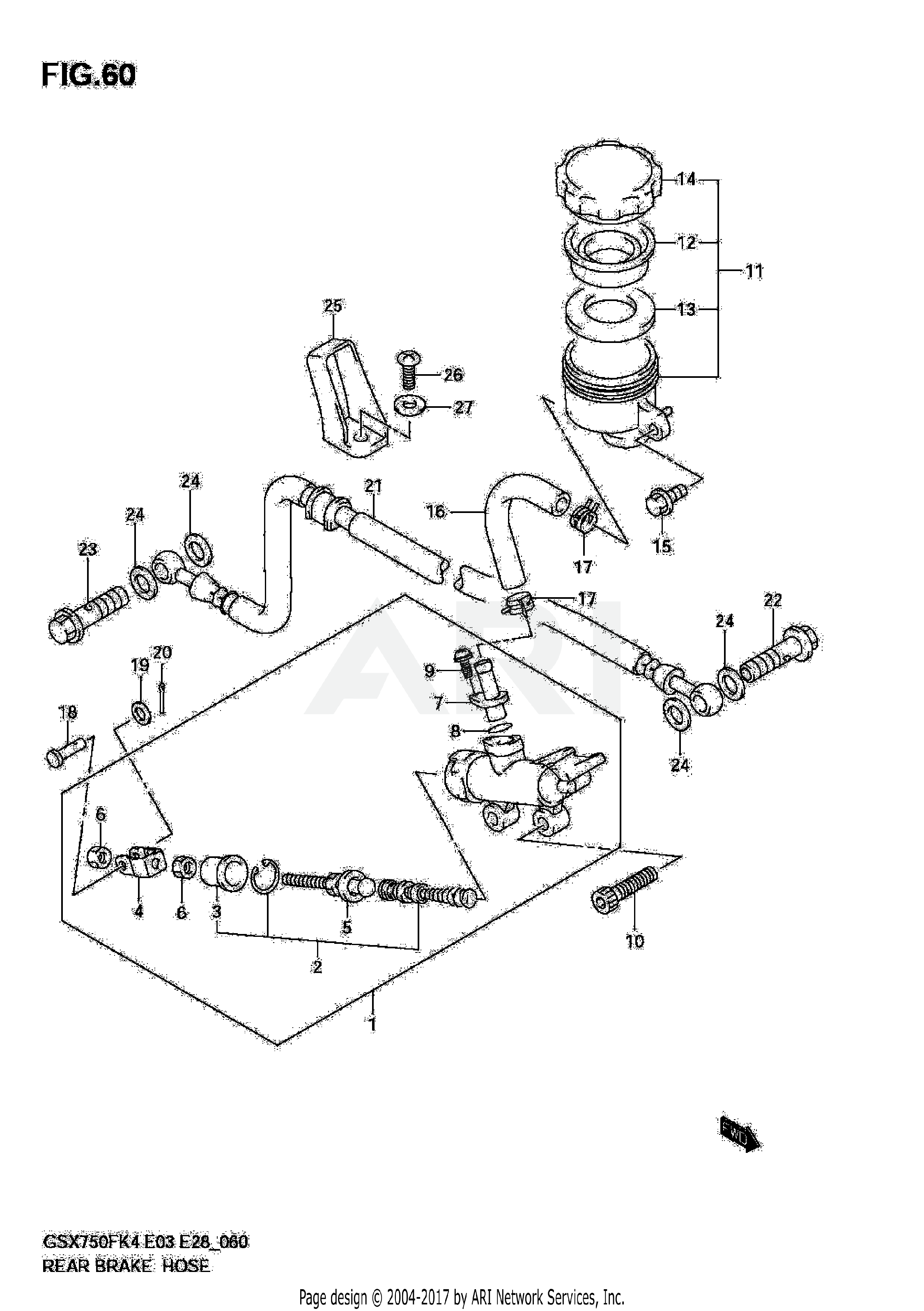 REAR MASTER CYLINDER