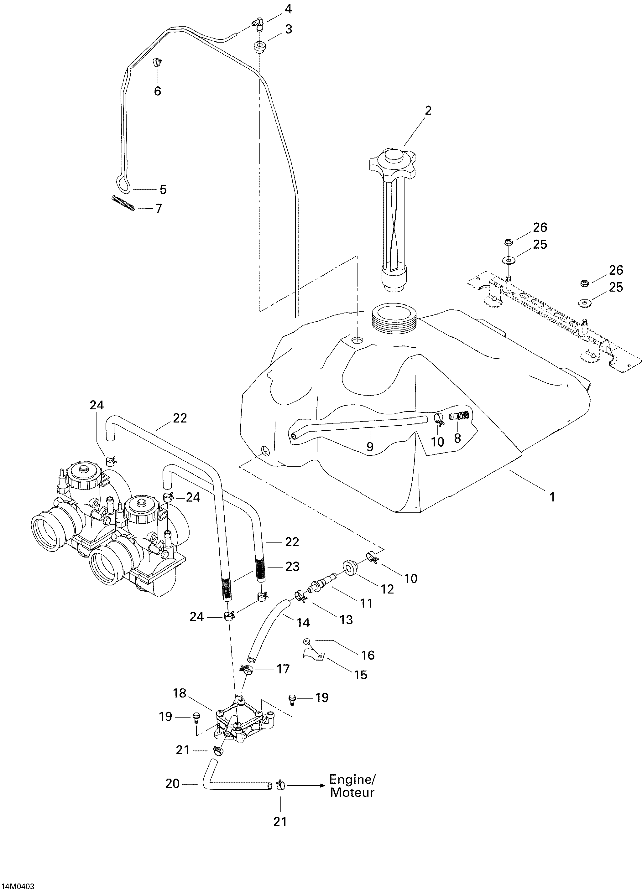 Fuel System SKANDIC 550F