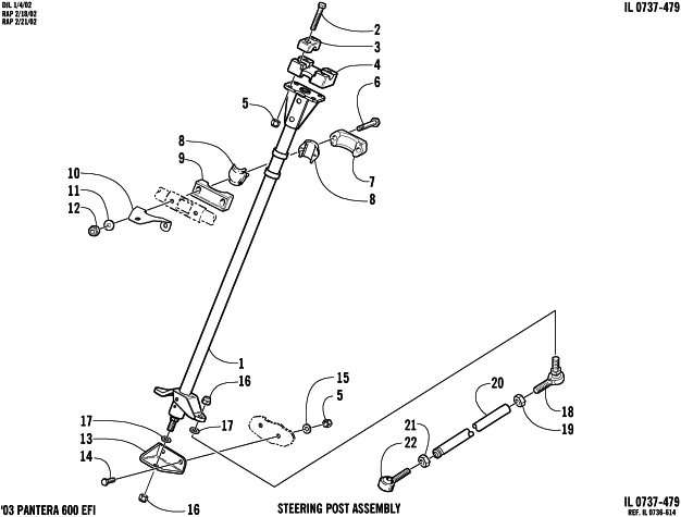 STEERING POST ASSEMBLY