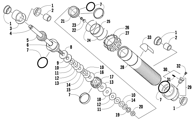 FRONT SUSPENSION SHOCK ABSORBER