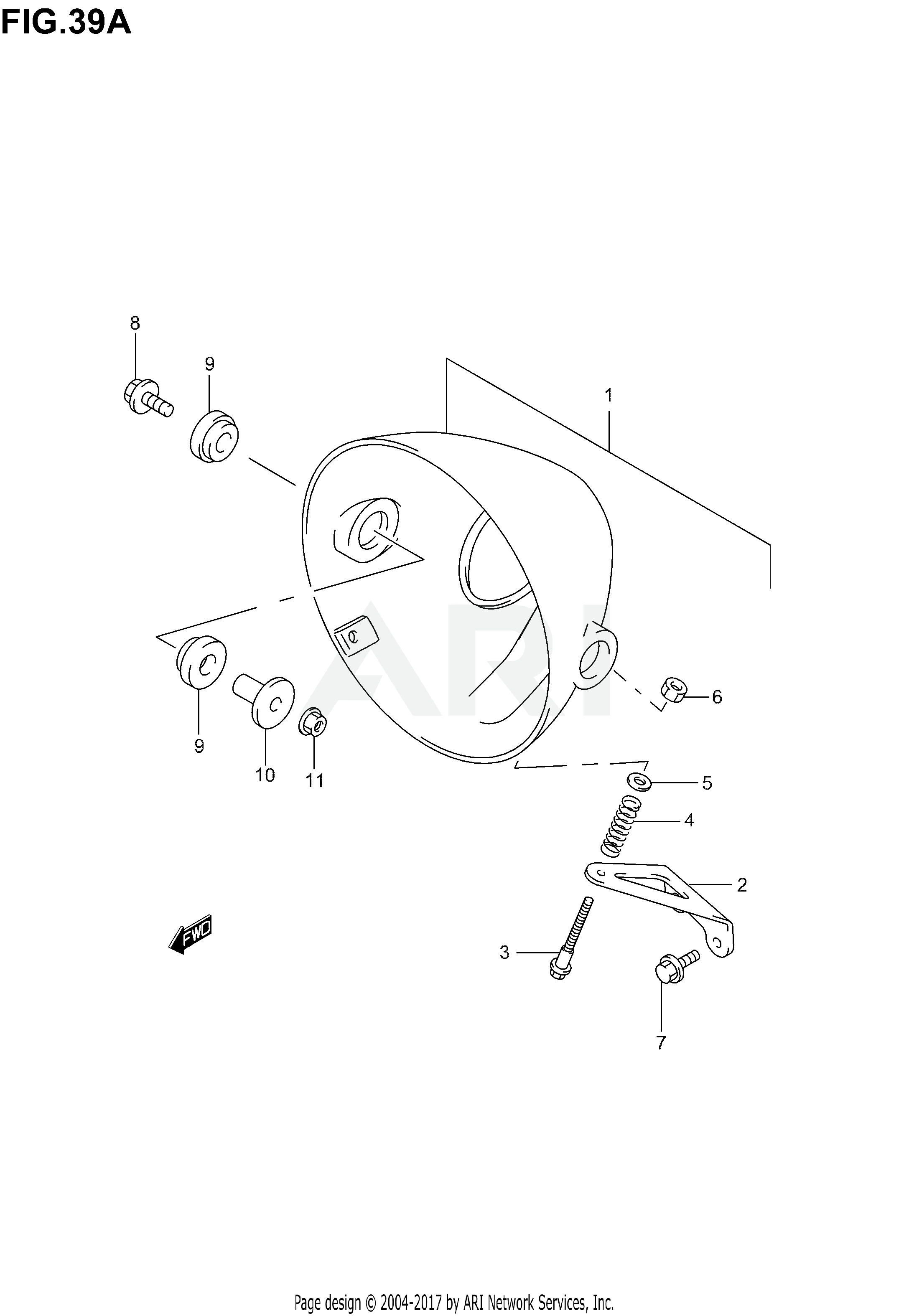 HEADLAMP HOUSING (GSF1200K1/K2/K3)