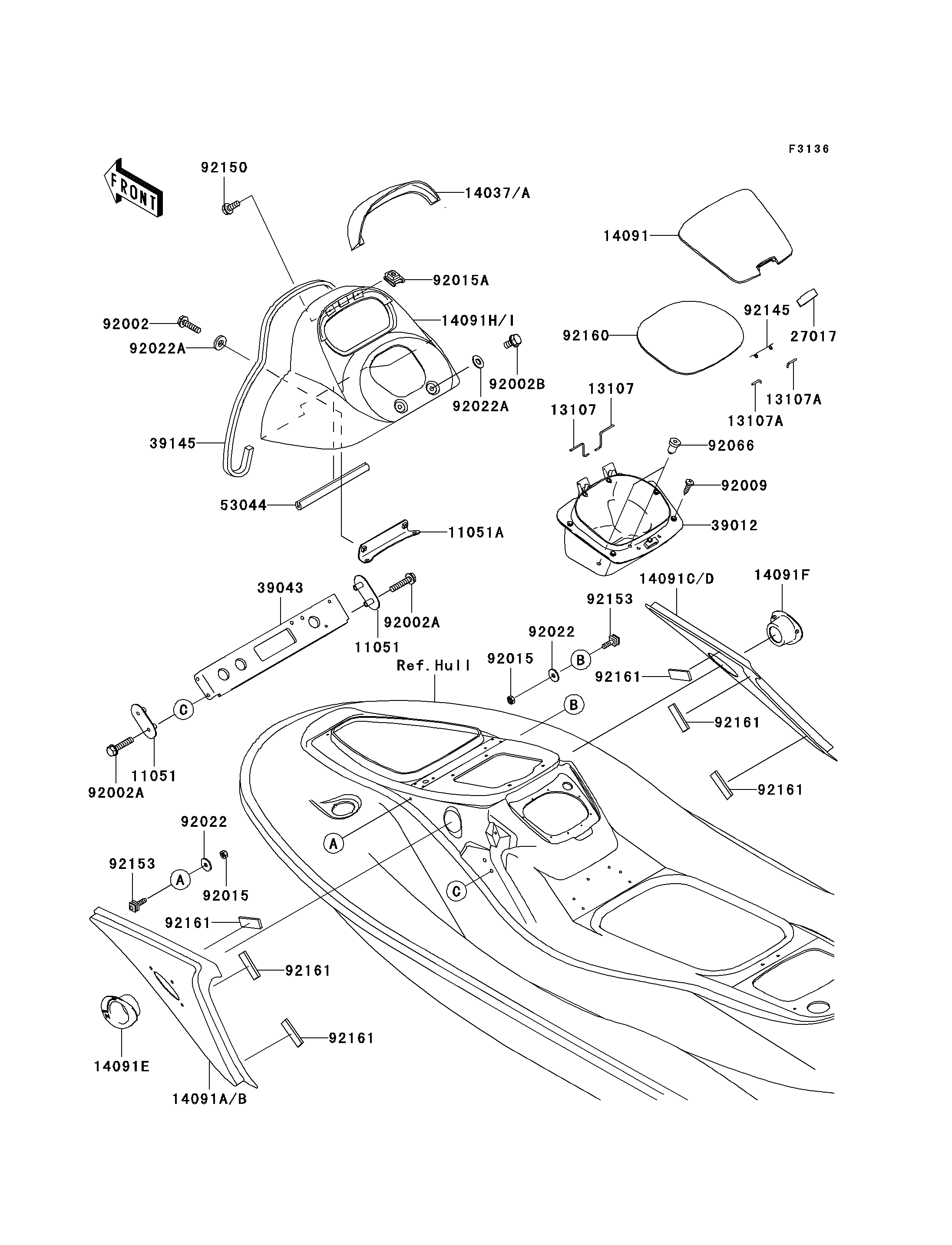 Hull Middle Fittings