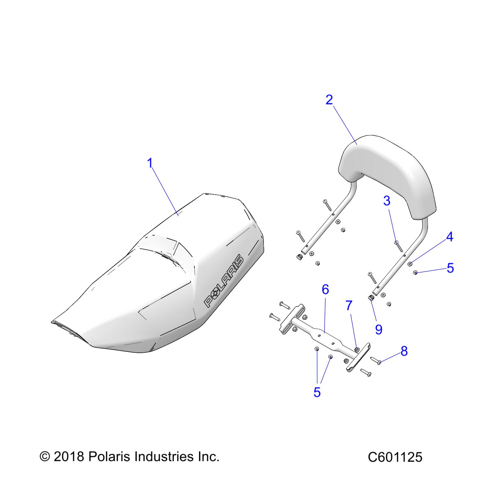 BODY, SEAT and BACKREST - S20CED5BSL/BSU (C601125)