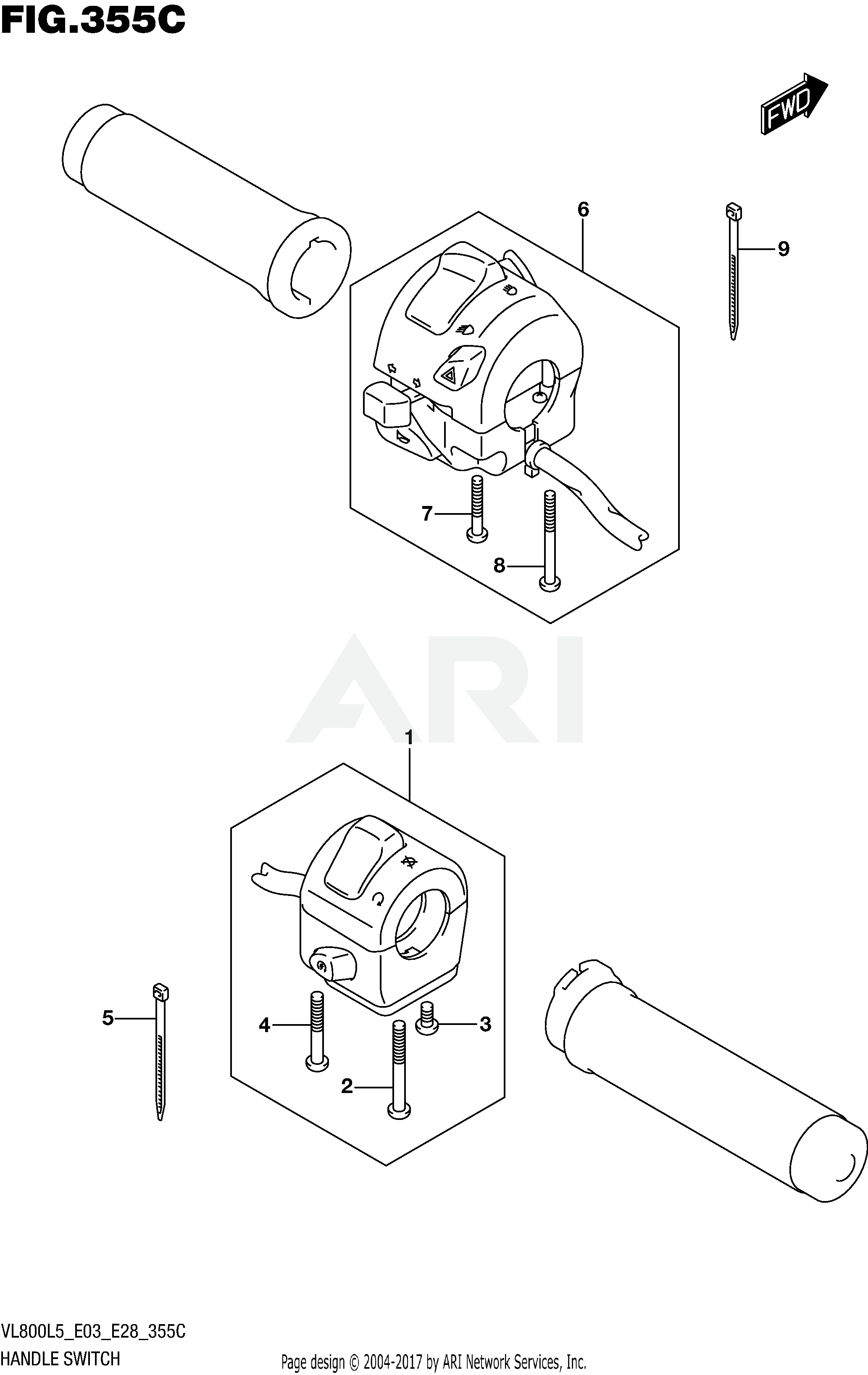 HANDLE SWITCH (VL800TL5 E03)