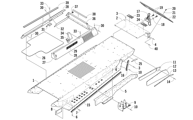 TUNNEL AND REAR BUMPER ASSEMBLY