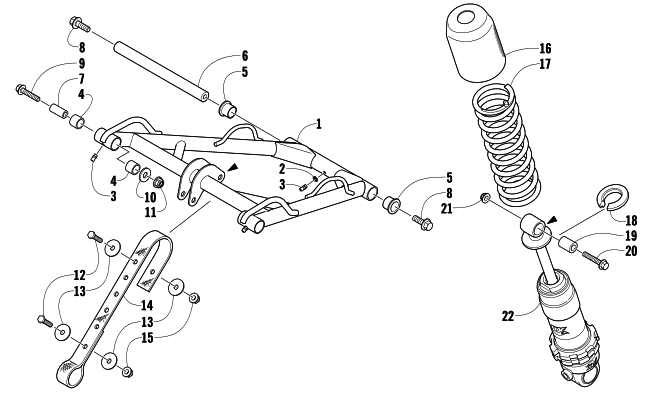 REAR SUSPENSION FRONT ARM ASSEMBLY