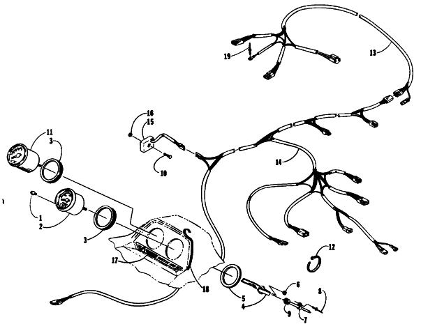 INSTRUMENTS, CONSOLE, AND WIRING ASSEMBLIES