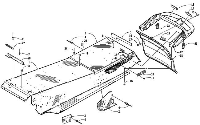 TUNNEL AND REAR BUMPER