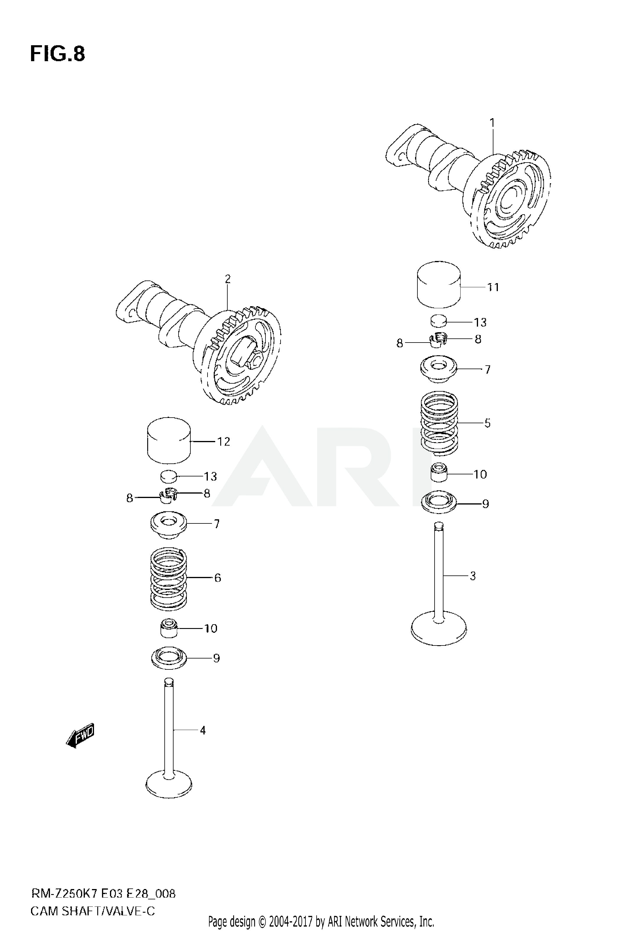 CAMSHAFT - VALVE