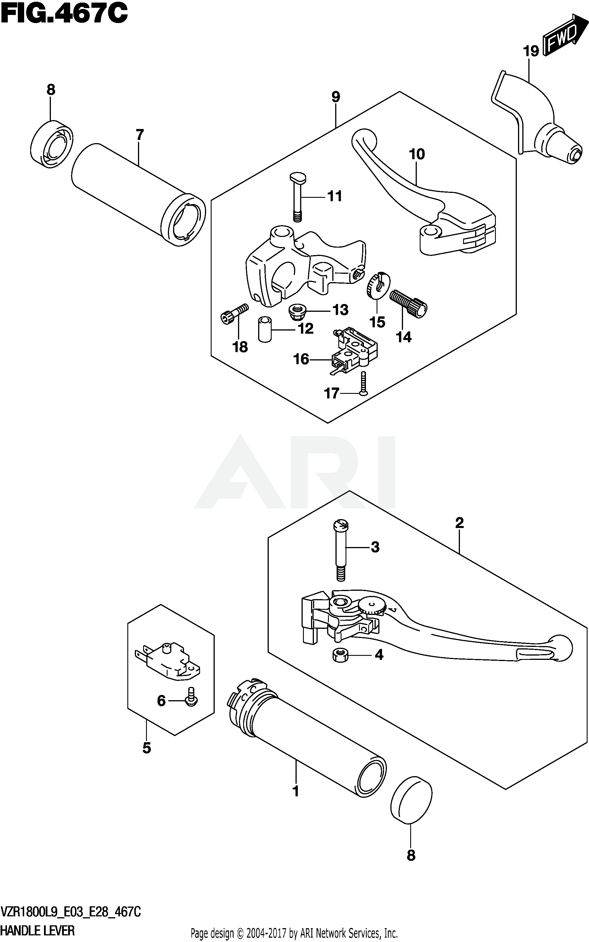 HANDLE LEVER (VZR1800BZL9 E28)