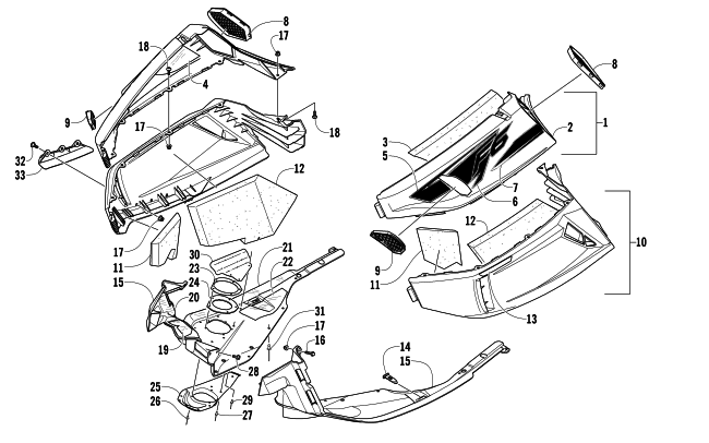 SKID PLATE AND SIDE PANEL ASSEMBLY