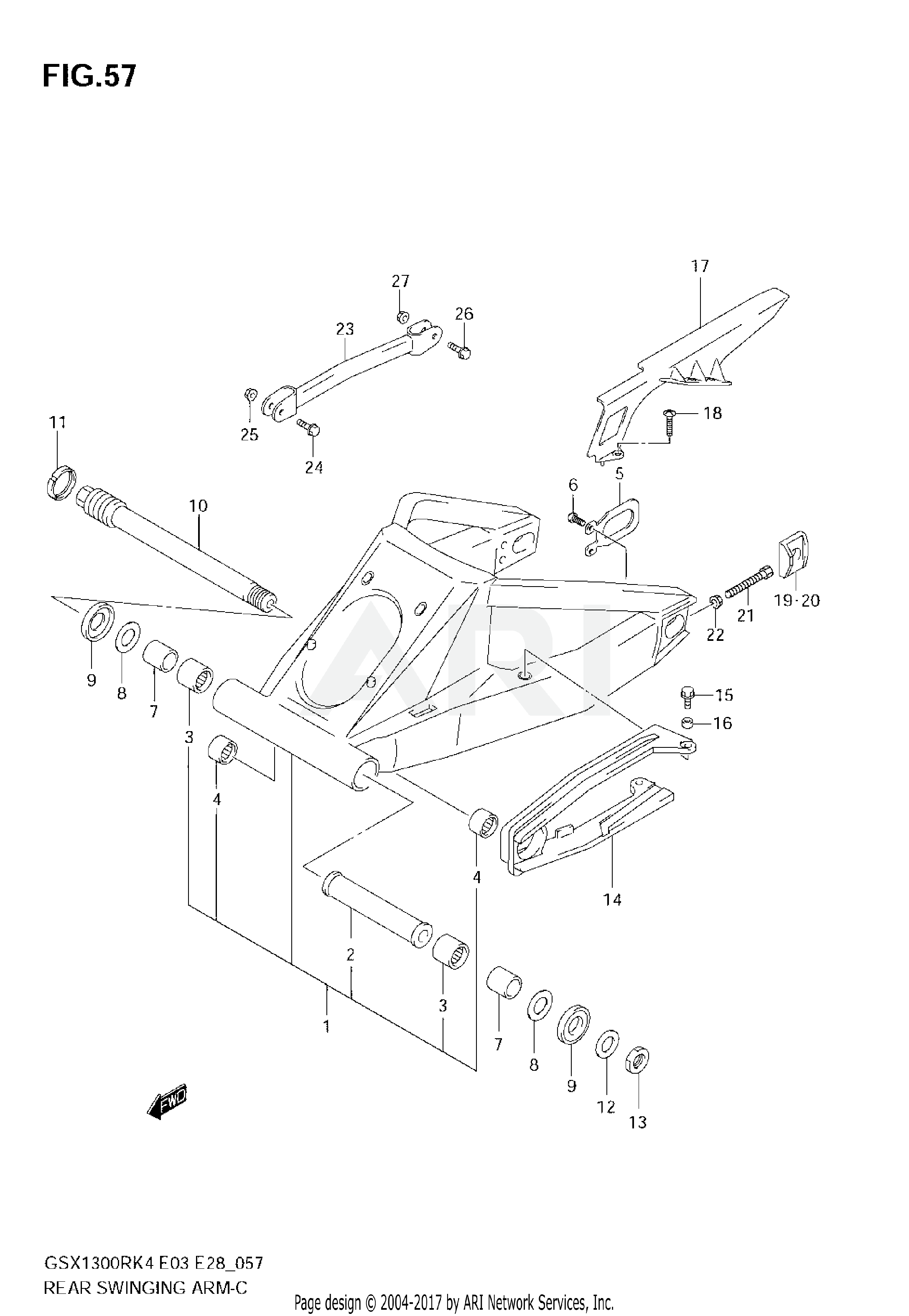 REAR SWINGING ARM