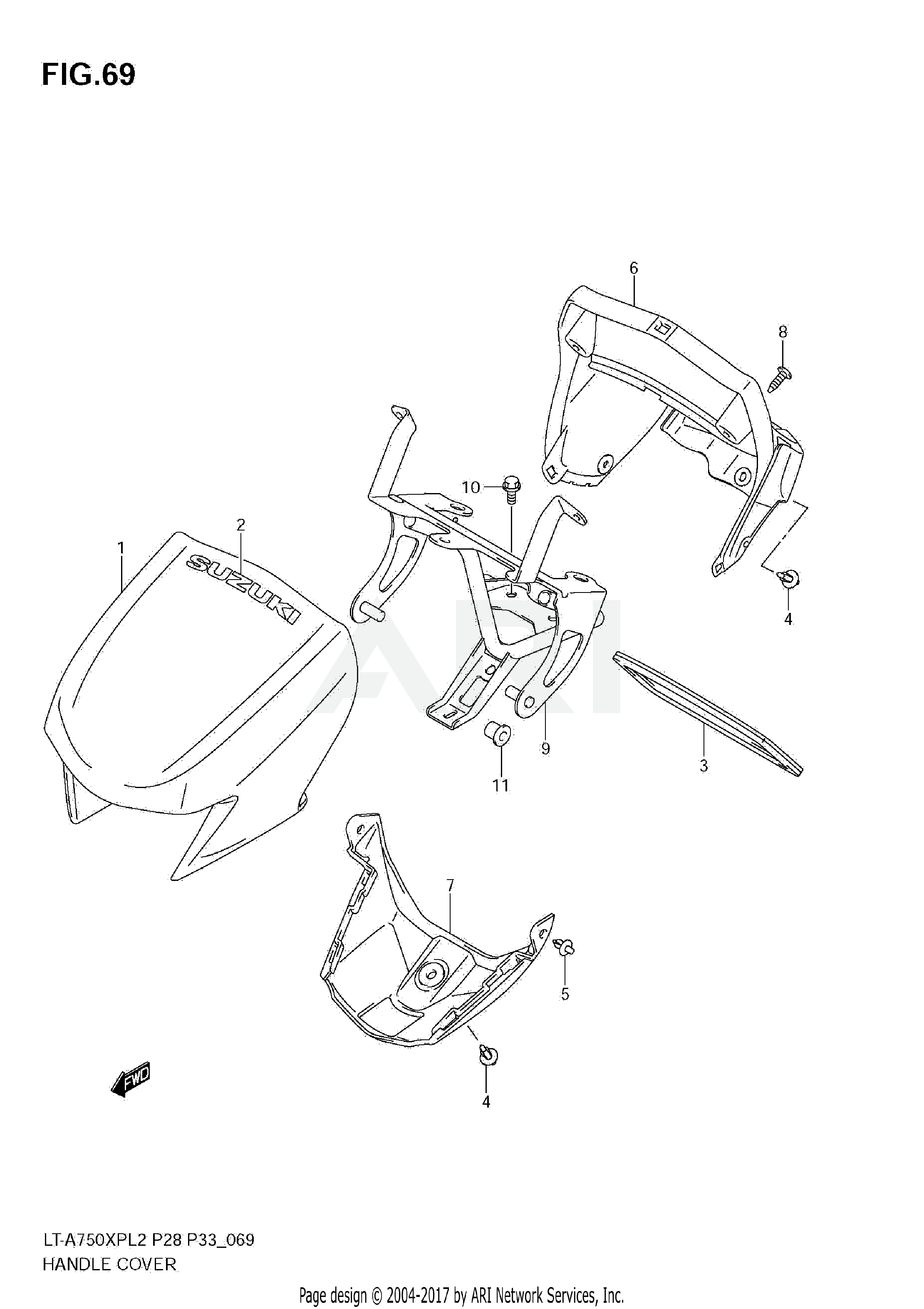 HANDLE COVER (LT-A750XPL2 E33)