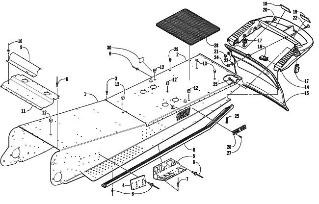 TUNNEL AND REAR BUMPER