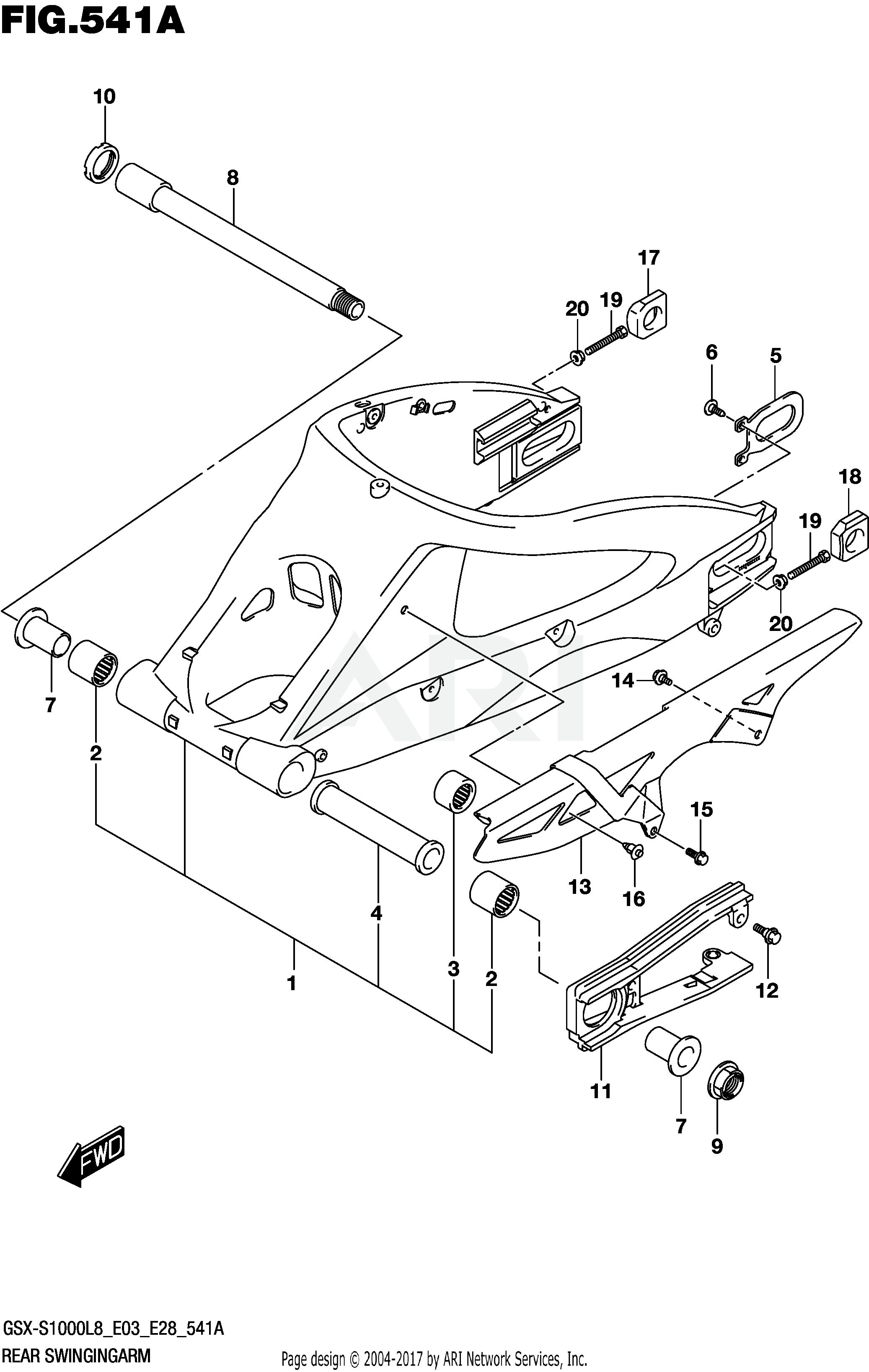 REAR SWINGINGARM