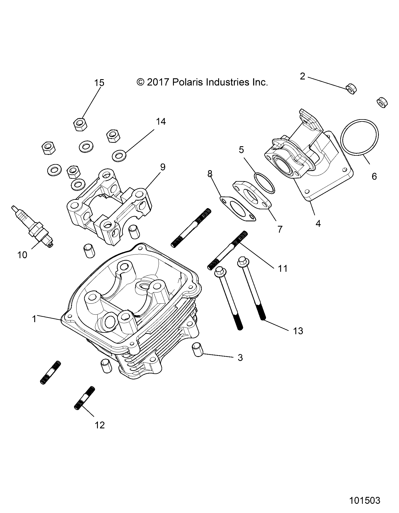 ENGINE, CYLINDER HEAD ASM. - A18HZA15B4