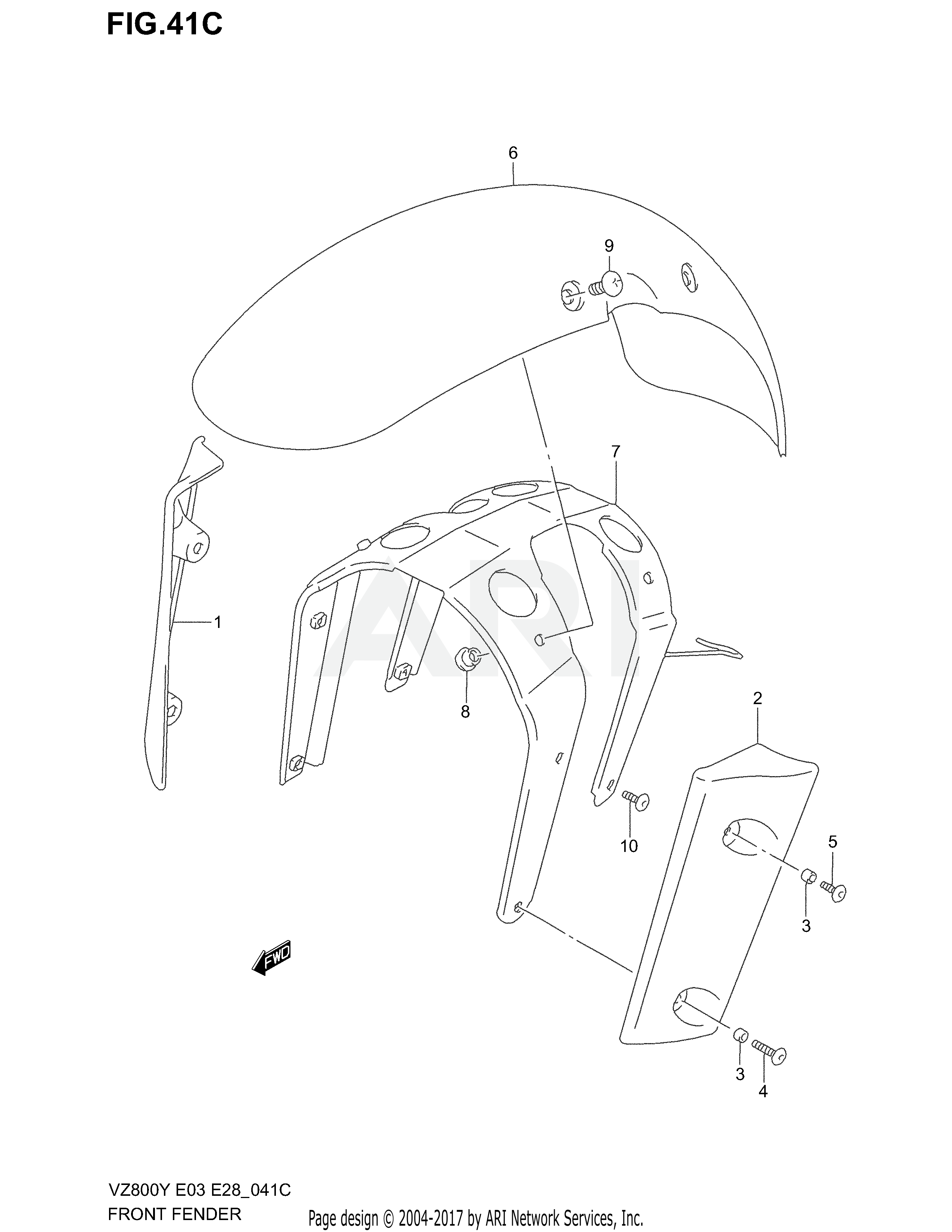 FRONT FENDER (MODEL K1/K2/K3)