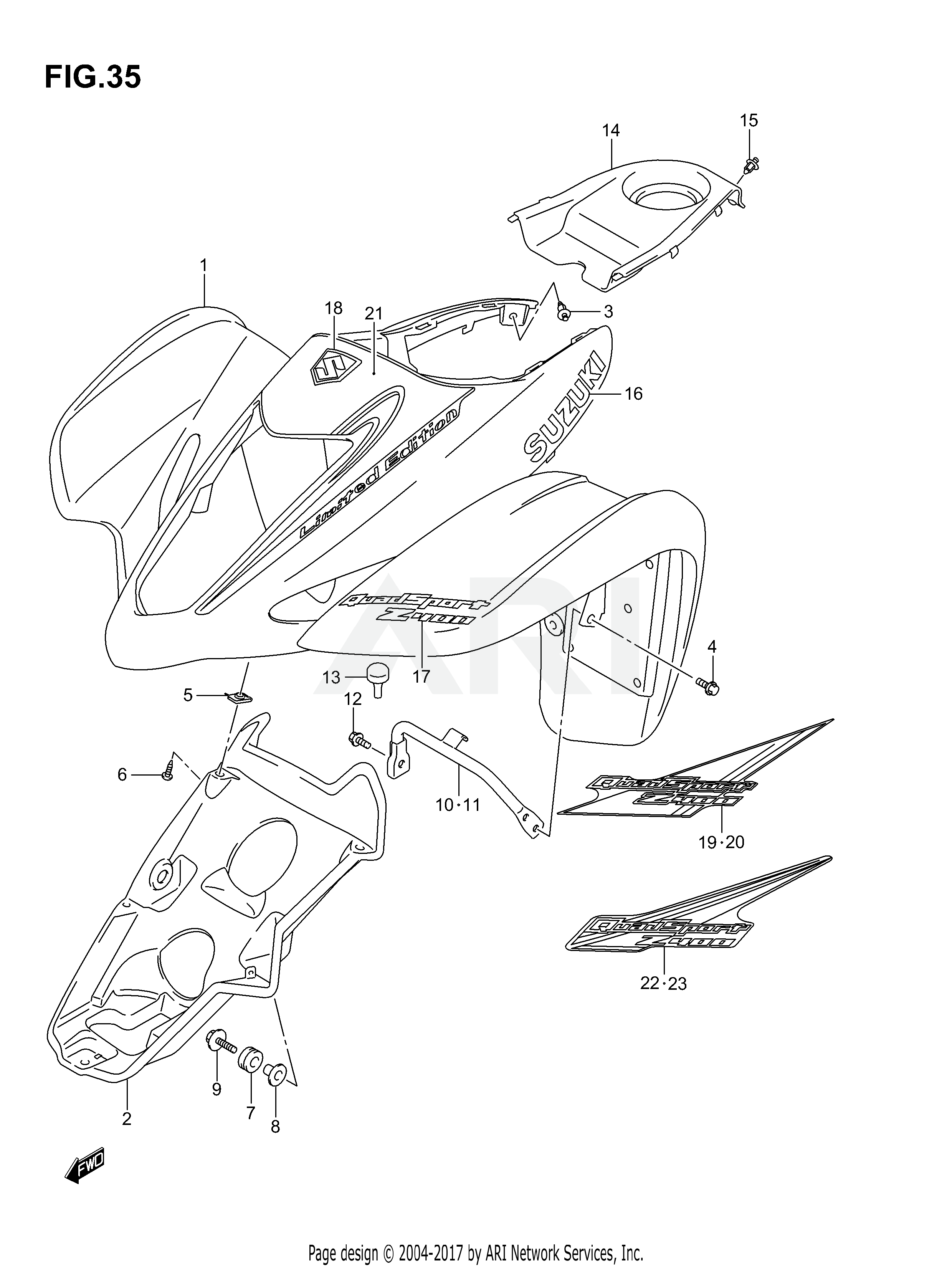 FRONT FENDER (MODEL K3/K4)