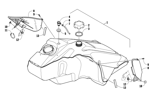 GAS TANK ASSEMBLY