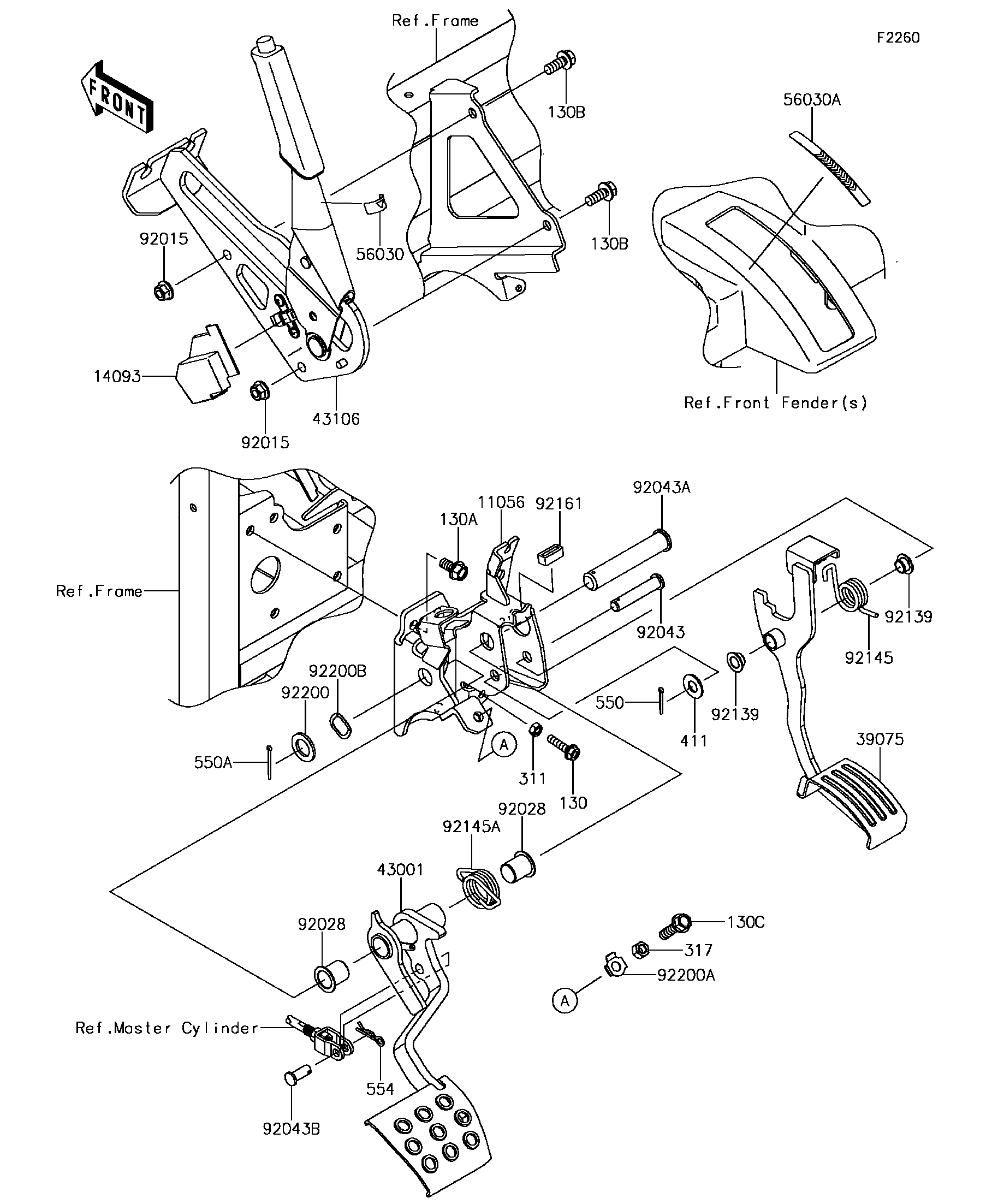 Brake Pedal/Throttle Lever