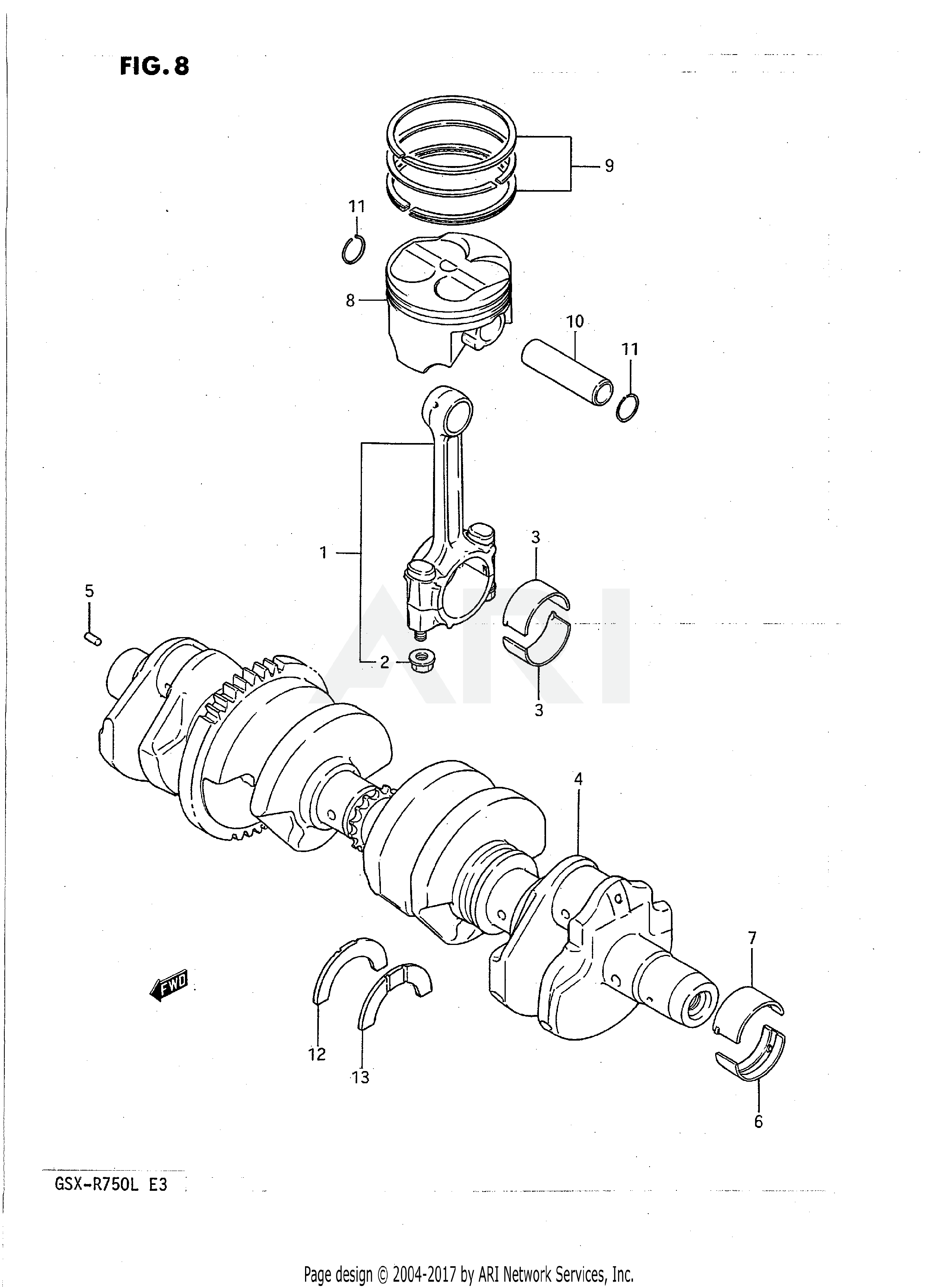 CRANKSHAFT (MODEL J/K)