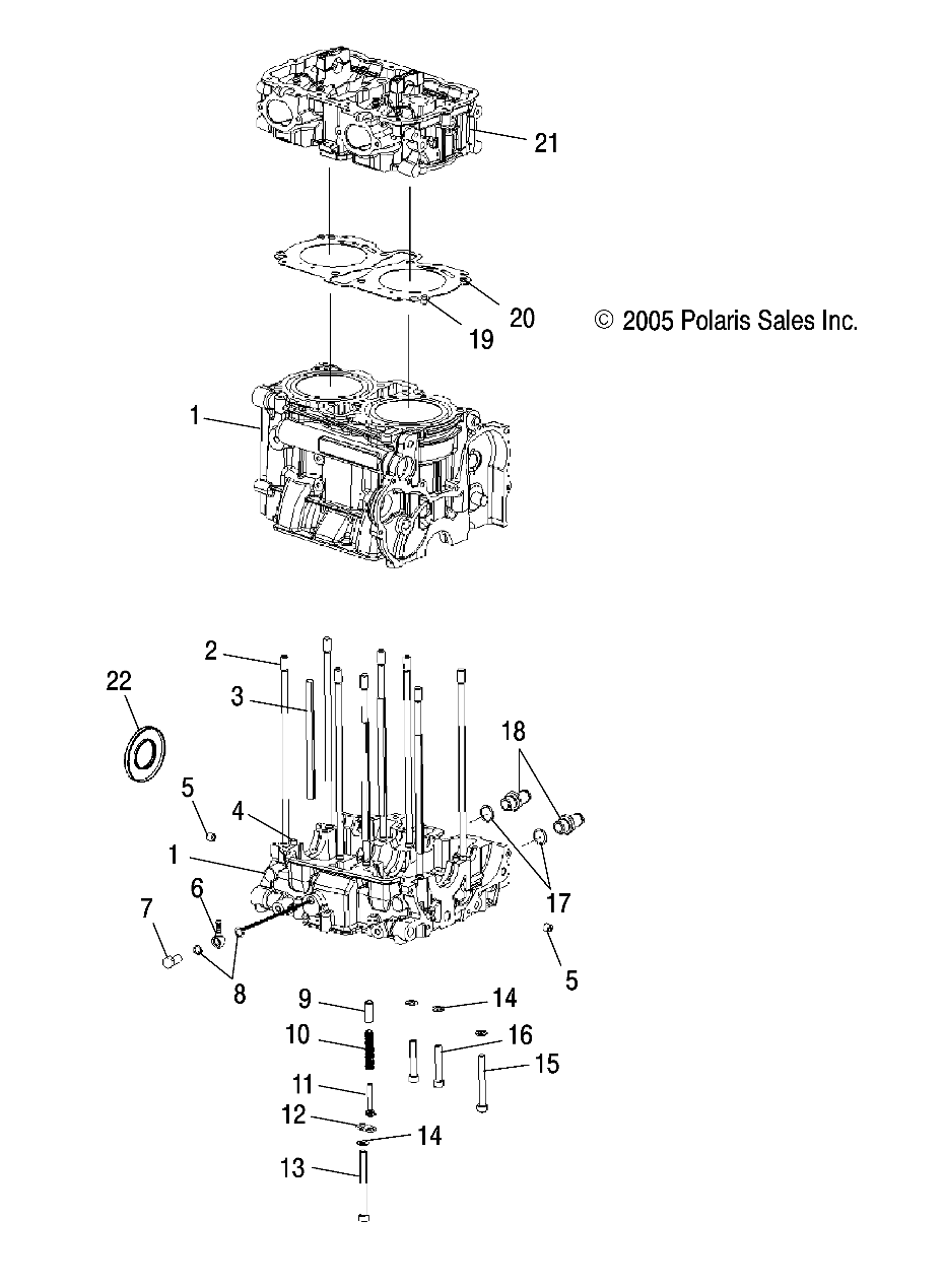 CYLINDER and CRANKCASE - S06PS7FS (4997479747E07)