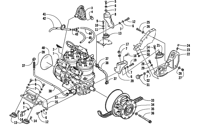 ENGINE AND RELATED PARTS