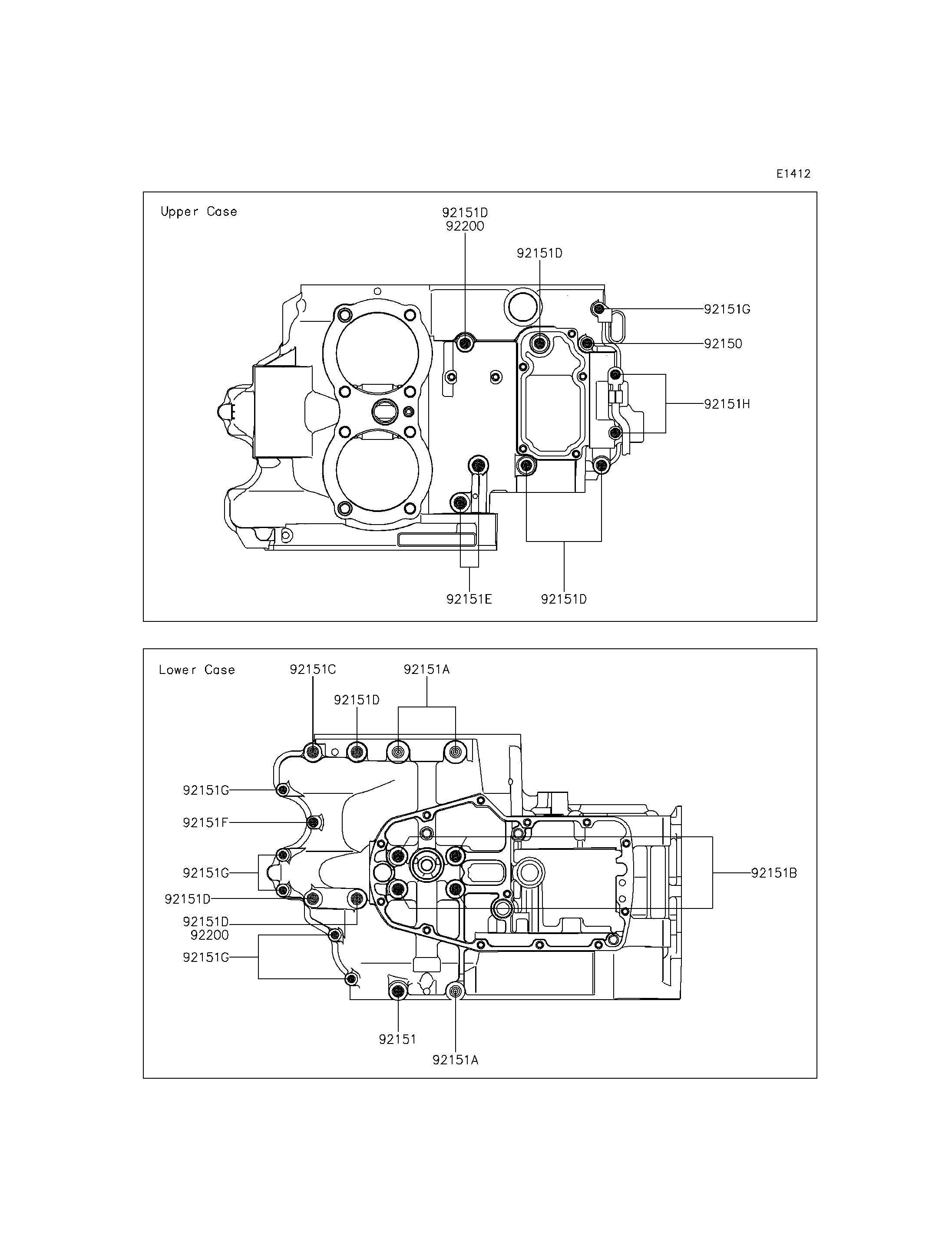 Crankcase Bolt Pattern