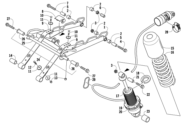 REAR SUSPENSION FRONT ARM ASSEMBLY