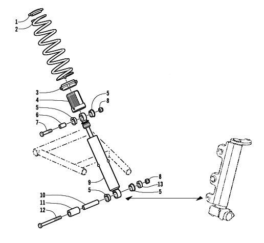 FRONT SUSPENSION SHOCK ABSORBER ASSEMBLY