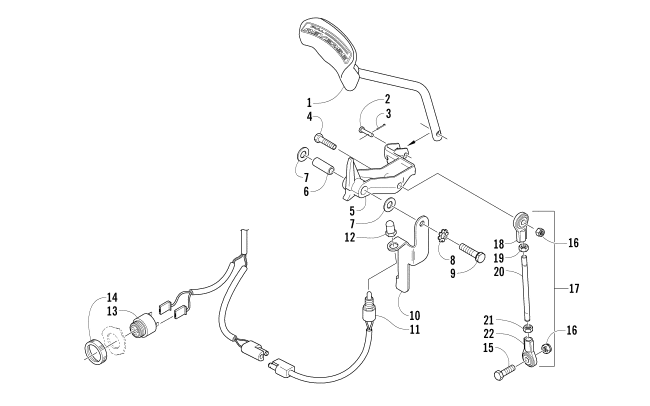 REVERSE SHIFT LEVER ASSEMBLY