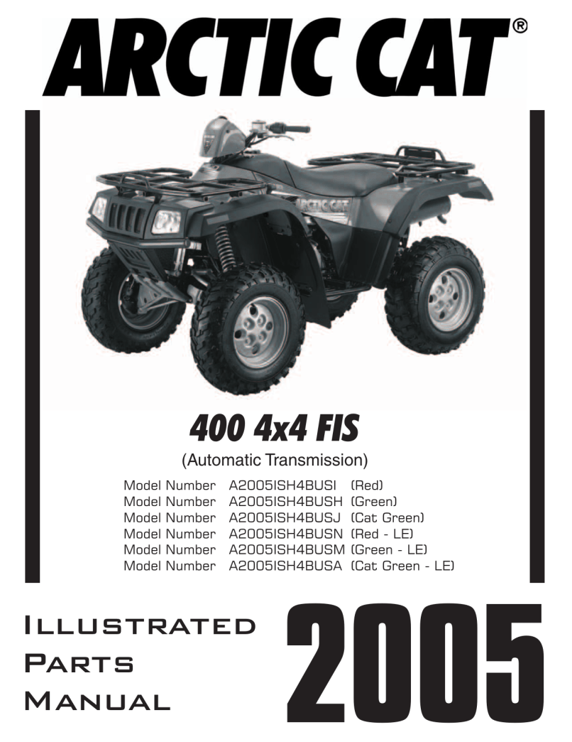ATV 400 4X4 MANUAL TRANSMISSION (GREEN) [A2003ATH4AUSG-2003-142]