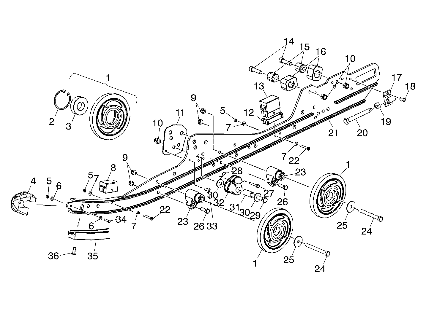 RAIL MOUNTING (SUSPENSION) - S01NX4FS (4961626162B007)