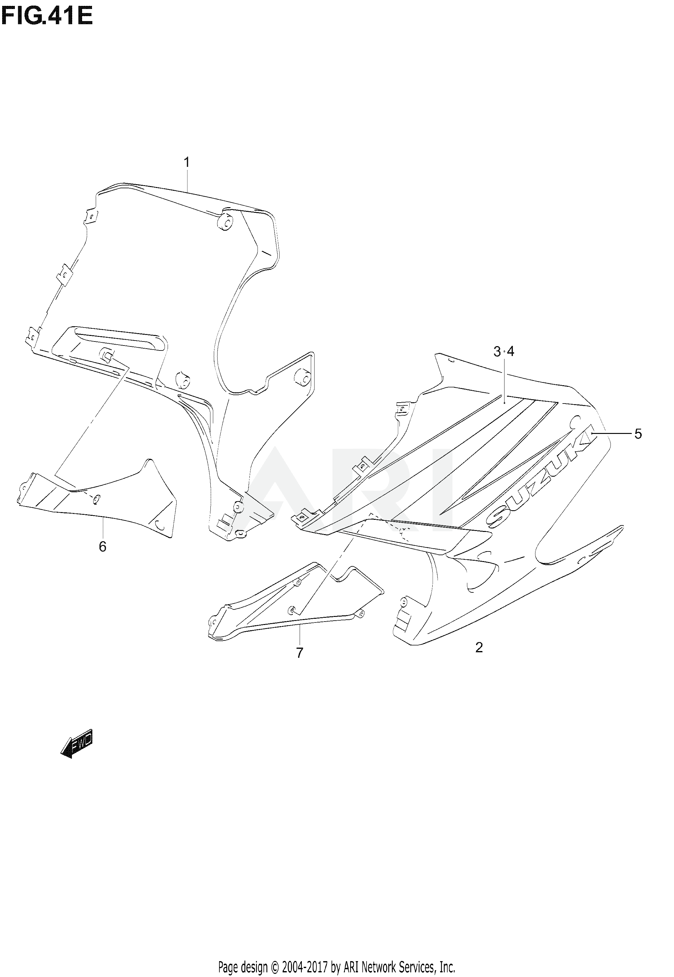 UNDER COWLING  (GS500FK4)