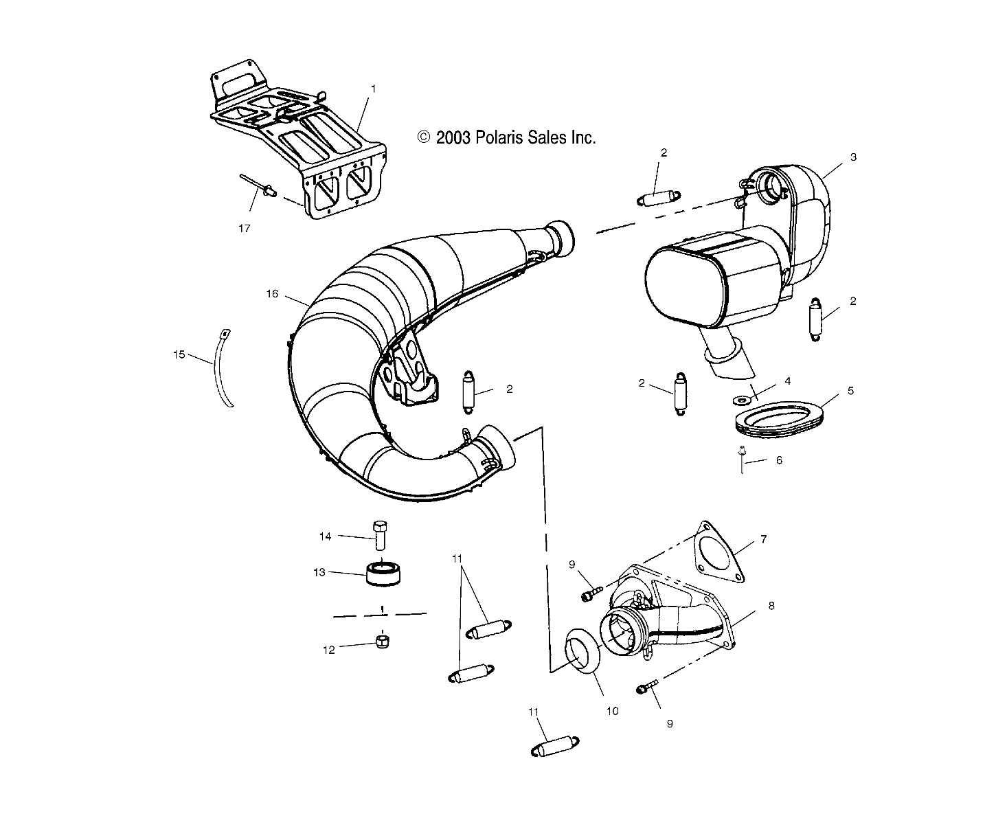 EXHAUST - S04ND6ES/ESA/ESB (4988638863C04)